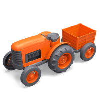 Ecofriendly Green Toys Tractor and Wagon
