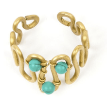 Fair Trade Ring Recycled Wire Turquoise