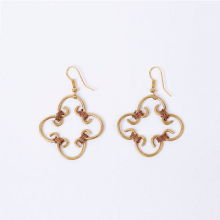 Fair Trade Earrings Recycled Wire Clove