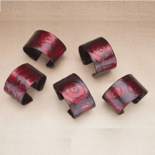 Fruit and Vegetable Parchment Jewelry Beet Cuff Bracelet