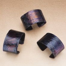 Fruit and Vegetable Parchment Jewelry Purple Cabbage Cuff Bracelet