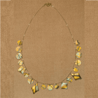 Fruit and Vegetable Parchment Jewelry Thai Green Papaya Gilded Necklace