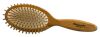Wooden Steel Pinned Hairbrush Pneumatic Oval