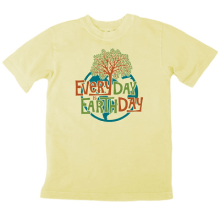 Childs Organic Cotton Tee Earth Day (Clay-Dyed ECColors: Citrine, Organic KidsSizes: --)
