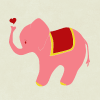 Infant Organic Onesie Ecofriendly Elephant Heart