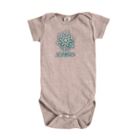 Infant Organic Onesie Ecofriendly Let It Snow (Clay-Dyed ECColors: --, Organic KidsSizes: --)
