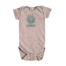 Infant Organic Onesie Ecofriendly Let It Snow (Clay-Dyed ECColors: --, Organic KidsSizes: --)