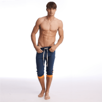 Mens EcoFriendly Cuffed Yoga Shorts (Natural SOSize: --, Eco 4RColors: --)