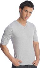 Mens EcoFriendy Hybrid V-Neck Tee (Natural SOSize: --, Eco 4RColors: --)