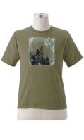 Mens Organic Cotton Tee Compass Forest SS (Clay-Dyed ECColors: Olive, Natural SOSize: --)