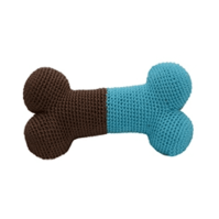 Organic Cotton Knit Bone Dental Dog Toy (Eco-friendly WPColor: --)
