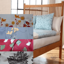 Organic Cotton Sheets Set Printed Sateen (Ecofriendly WL Colors: --, Organic Linens Sizes: --)