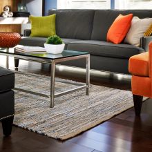 Recycled Denim Natural Jute Rug (Sustainable Rugs AMSizes: --, Sustainable Rugs AMStyle: American Graffiti)