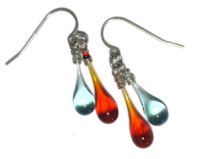 Recycled Glass Earrings Chime (Recycled Glass: --)