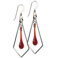 Recycled Glass Earrings Kite (Recycled Glass: --)
