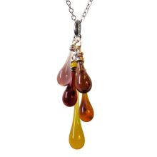 Recycled Glass Necklace Cascade (Recycled Chain: --, Recycled Glass: --)
