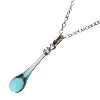 Recycled Glass Necklace Pendant (Recycled Chain: --, Recycled Glass: --)