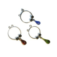 Recycled Glass Wine Charms (Recycled Glass: Mixed, Sustainable Set: --)