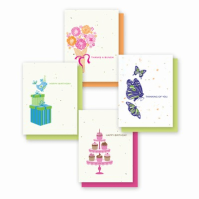 Simply Natural Occasion 4Pack Seeded Paper Cards (Seeded GPA6 Cards: --)