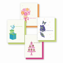 Simply Natural Occasion 4Pack Seeded Paper Cards (Seeded GPA6 Cards: --)