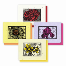 Woodcut 4Pack Seeded Paper Cards (Seeded GPA6 Cards: --)