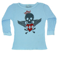 Organic Cotton Baby Thermal Tee Skull LS (Natural Kids RMSizes: --, Ecofriendly RMColors: --)