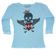 Organic Cotton Baby Thermal Tee Skull LS (Natural Kids RMSizes: --, Ecofriendly RMColors: --)