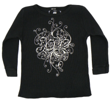 Baby Organic Cotton Thermal Long Sleeve Tee Love (Natural Kids RMSizes: --, Ecofriendly RMColors: --)