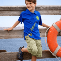 Boys Solar Organic Cotton Polo Shirt (Natural Kids DESizes: --)