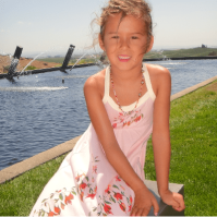 Girls A-Line Organic Cotton Dress (Natural Kids DESizes: --)