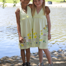 Girls Halter Organic Cotton Dress (Natural Kids DESizes: --)