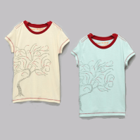 Girls Tree Earth Day Organic Cotton Tee (Natural Kids DESizes: --, Low-Impact-Dyes DEColors: --)