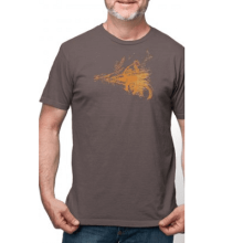 Mens Organic Cotton Tee Bikers Art (Natural SOSize: --)