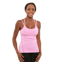 Organic Yoga Top Double Criss Cross Tank (Low-Impact-Dye GAColors: --, Natural SOSize: --)