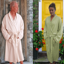 Unisex Hemp Organic Cotton Spa Robe (Natural SOSize: --, Ecofriendly DHColors: --)