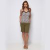 Eco-friendly Bamboo Top Lace Camisole Zebra Print