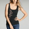 Eco-friendly Bamboo Tank Top Baby Ribbed Bloom Graphic