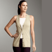 Eco-friendly Top Boyfriend Sweater Vest (Natural SOSize: --, Eco-friendly JNColors: --)