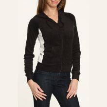 Eco-friendly Bamboo Hoodie Tyra Terry Colorblock (Natural SOSize: --, Eco-friendly JNColors: Black/White)