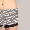 Eco-friendly Bamboo Shorts Zebra Print Hot Pants