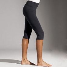 Organic Cotton Eco-friendly Bamboo Capri Leggings Audrey (Natural SOSize: --, Eco-friendly JNColors: Black)