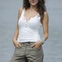 Eco-friendly Bamboo Tank Top Henley (Natural SOSize: --, Eco-friendly JNColors: --)