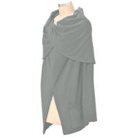 Eco-friendly Top Cross Over Jacket (Clay-Dyed ECColors: --, Natural SOSize: One Size)