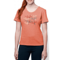 Eco-friendly T-Shirt Top Fly Away Scoop Neck (Clay-Dyed ECColors: Papaya, Natural SOSize: --)
