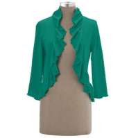 Eco-friendly Top Lucca Long Sleeve Shrug (Clay-Dyed ECColors: --, Natural SOSize: --)