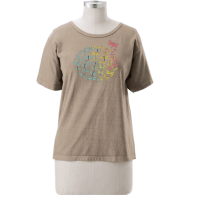Organic Cotton T-Shirt Top Dragonfly Circle SS (Clay-Dyed ECColors: Stone, Natural SOSize: --)