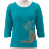 Organic Cotton Top Koi Fish 3/4 Sleeve