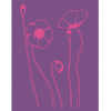 Organic Cotton Top Poppies 3/4 Sleeve