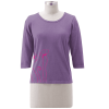 Organic Cotton Top Poppies 3/4 Sleeve