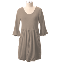 Organic Cotton Dress Kanga Tunic (Clay-Dyed ECColors: --, Natural SOSize: --)